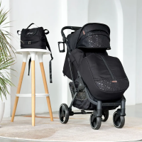 Коляска прогулочная Joyoy New Joy 2023/2024 (Звезда черный, Черная рама)