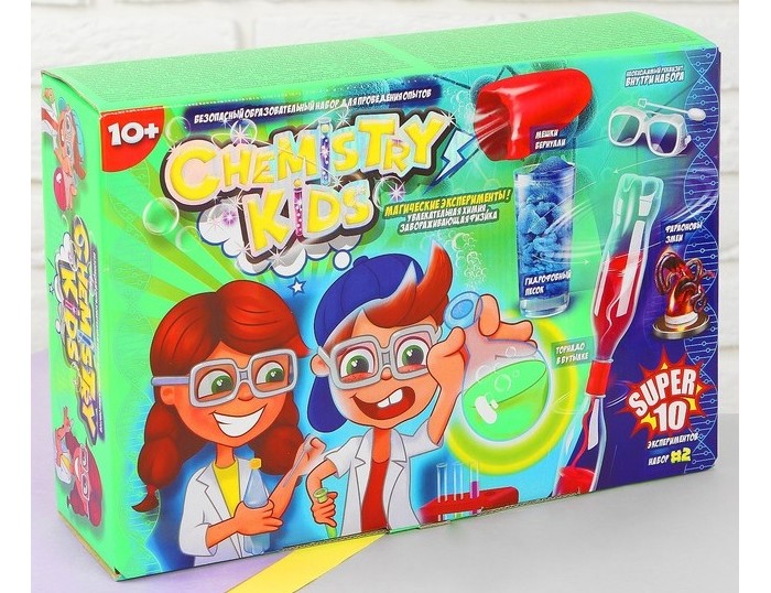 Набор для опытов Danko Toys Chemistry Kids 10 Магических экспериментов CHK0102 - КупиМама в городе Санкт-Петербург / kupimama.ru